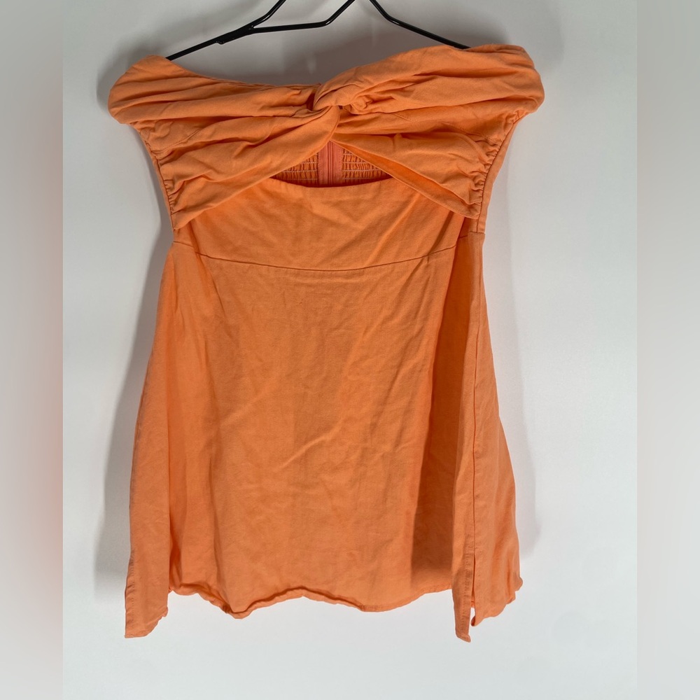 Princess Polly Tangerine Strapless Blouse